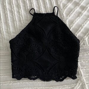 Abercrombie & Fitch Black Lace Camisole